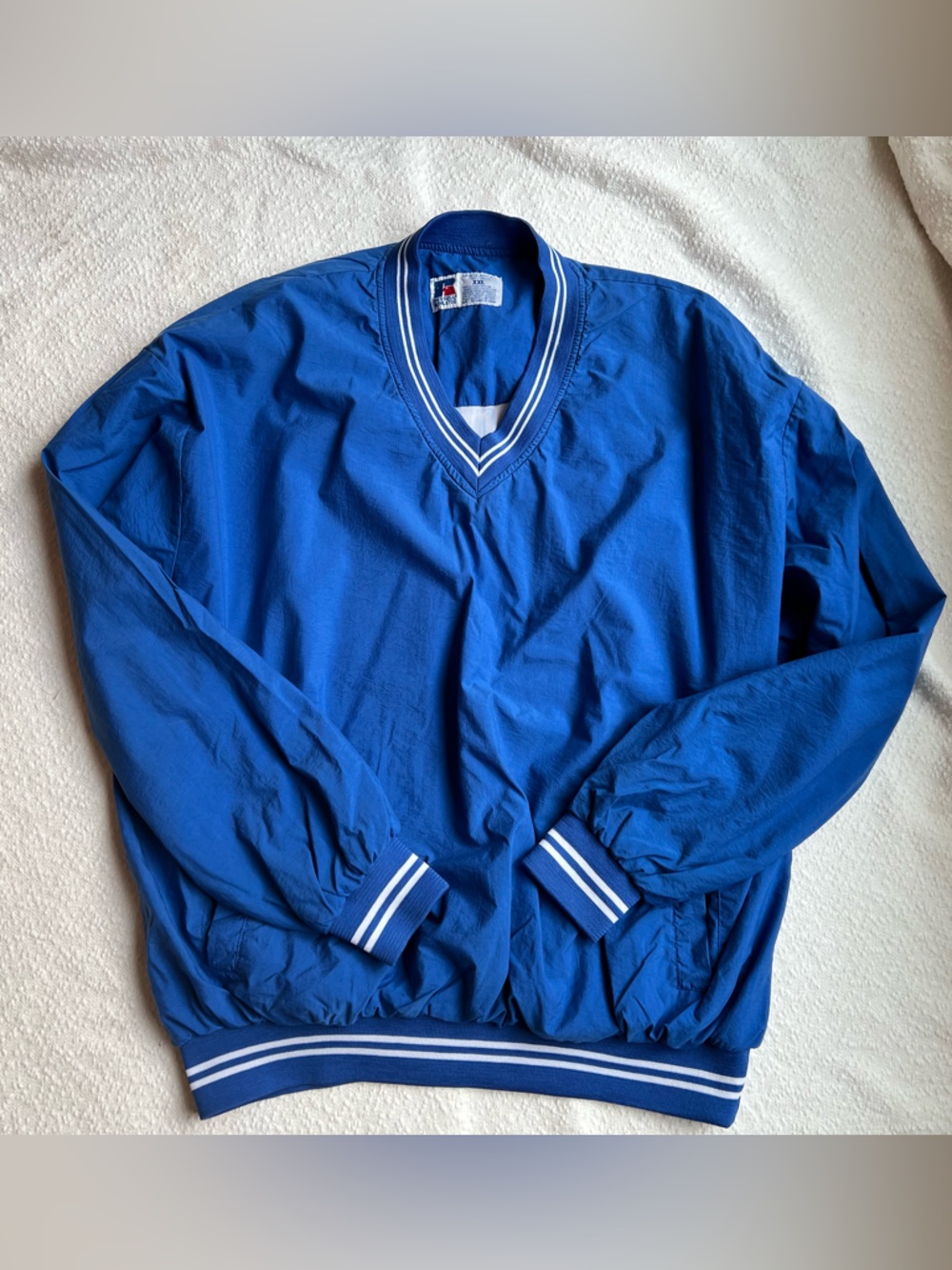 Russell Athletic Vintage 90s V-Neck Windbreaker Pullover